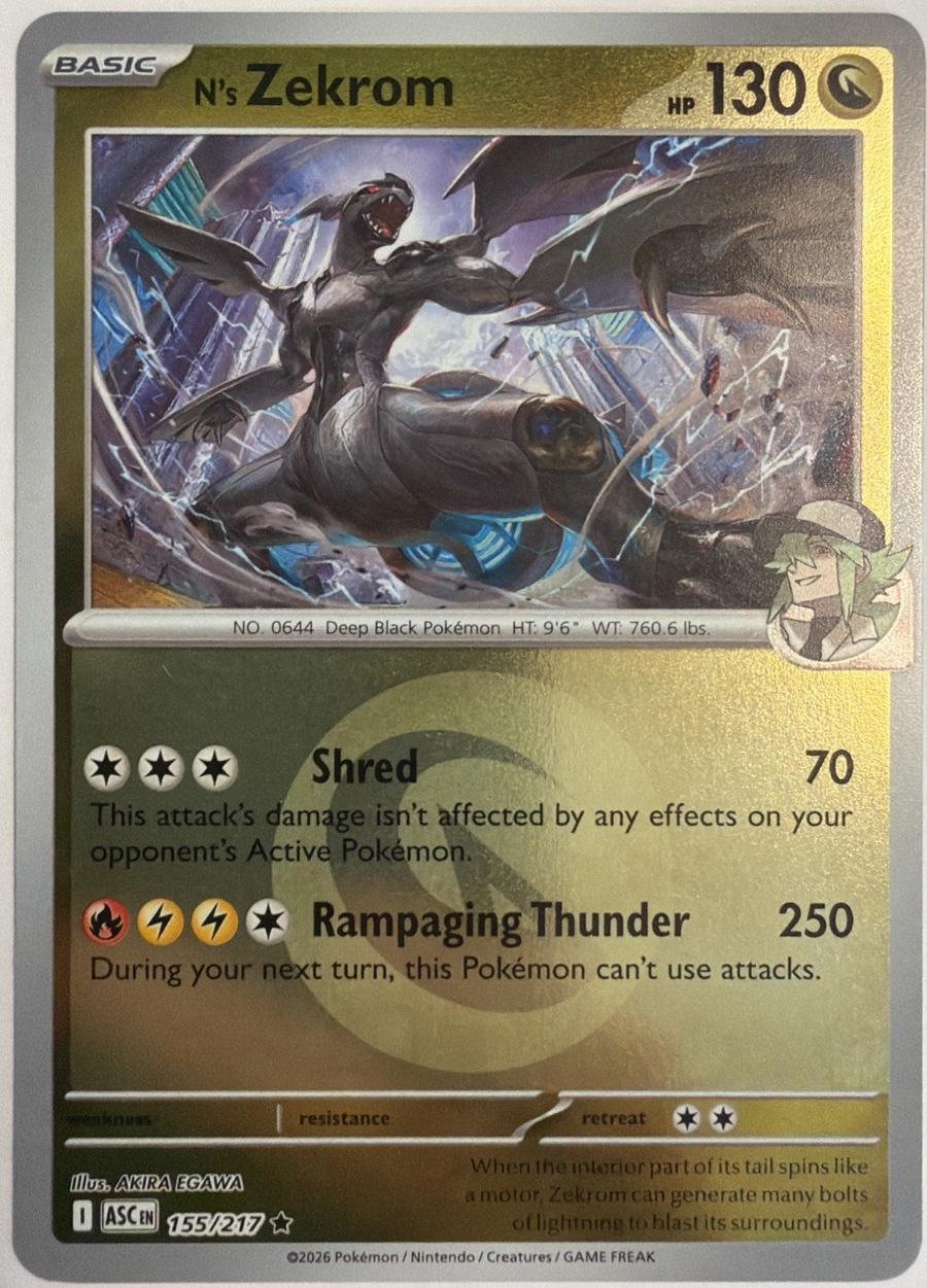 Ascended Heroes N's Zekrom [Energy] Pokémon card